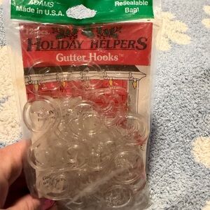 Vintage Adams Holiday Helpers Clear Gutter Hooks